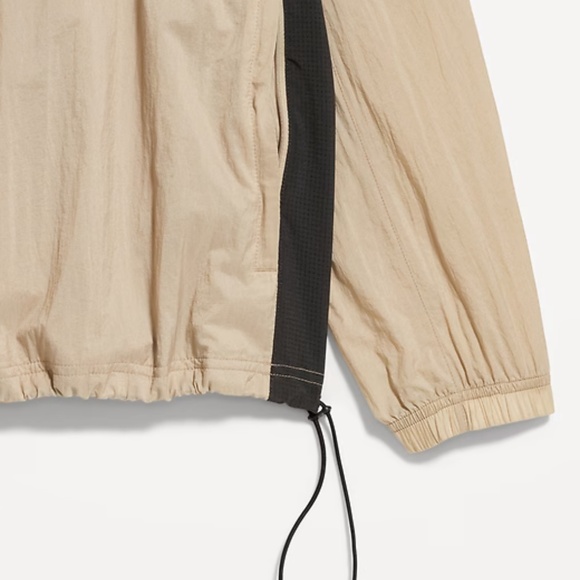 NEW Black  Lightweight Pull Over Quarter Zip Jacket Windbreaker light Ta… - Picture 6 of 17